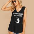 Goodbye School Hello Fishing Graduation T-Shirt Women's V-Neck Tank Top