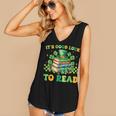 Goods Luck Read Librarian Book Patrick Days Shamrock Clover Women's V-Neck Tank Top