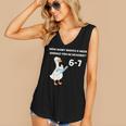 Goose Reading 67 Six Seven Meme Teacher Book Lover Women's V-Neck Tank Top