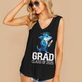 Grad Class Of 2025 Boys Shark Graduation Graduated Women's V-Neck Tank Top