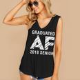 Graduated AF 2018 Senior Graduation Shirt Women's V-Neck Tank Top