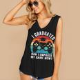 I Graduated Can I Unpause My Game Now Retro Graduation Women's V-Neck Tank Top