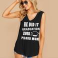 Graduation 2018 Family Shirt He Did It Proud Mom Tee Women's V-Neck Tank Top