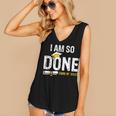 Graduation Class Of 2025 I Am So Done Graduation Women's V-Neck Tank Top