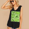 Green Comic Book Green Graphic Women's V-Neck Tank Top