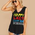 Happy Last Day Of School Graduation Teachers Student Women's V-Neck Tank Top