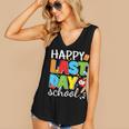 Happy Last Day Of School Teacher Student Graduation Women's V-Neck Tank Top