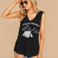 I Hate People Introvert Sarcastic I Love Camping Women's V-Neck Tank Top I Hate People Introvert Sarcastic I Love Camping Women's V-Neck Tank Top