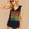 High School Level Complete Class Of 2024 Senior Graduation Women's V-Neck Tank Top