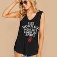 I Like Horror Movies And Maybe 3 People Introvert Women's V-Neck Tank Top