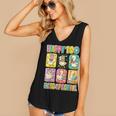 HUGvyn Happy 100 Days Of School Teacher Goose Preppy Books Women's V-Neck Tank Top