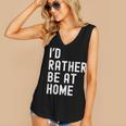 I'd Rather Be At Home Antisocial Introvert Tee Women's V-Neck Tank Top