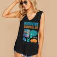Introvert Book Lover Introvert Survival Kit Women's V-Neck Tank Top Introvert Book Lover Introvert Survival Kit Women's V-Neck Tank Top