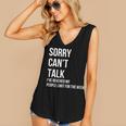 Introvert Can't Talk Reached People Limit For The Week Women's V-Neck Tank Top Introvert Can't Talk Reached People Limit For The Week Women's V-Neck Tank Top