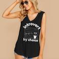 Introvert By Choice Women's V-Neck Tank Top Introvert By Choice Women's V-Neck Tank Top