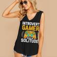 Introvert Gamer Video Games Anti Social Team Player Women's V-Neck Tank Top