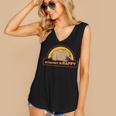 Introvert Me Happy Retro Sunset Capybara Tee Women's V-Neck Tank Top