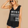 Introvert Label Antisocial Loner Socially Awkward Women's V-Neck Tank Top Introvert Label Antisocial Loner Socially Awkward Women's V-Neck Tank Top