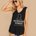 Introvert Power Silent But Unstoppable Women's V-Neck Tank Top Introvert Power Silent But Unstoppable Women's V-Neck Tank Top