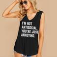 Introvert Quote Snarky Women's V-Neck Tank Top