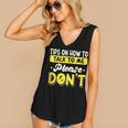 Introvert Tips On How To Talk To Me Please Don't Antisocial Women's V-Neck Tank Top Introvert Tips On How To Talk To Me Please Don't Antisocial Women's V-Neck Tank Top