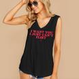 Introvert Valentines Day I Want You I Just Can't Flirt Women's V-Neck Tank Top Introvert Valentines Day I Want You I Just Can't Flirt Women's V-Neck Tank Top