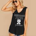 Introvert But Willing To Talk About Yorkies Women's V-Neck Tank Top