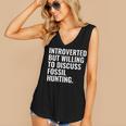 Introverted But Fossil Hunting Introvert Fossil Hunter Women's V-Neck Tank Top