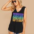 Introverted But Willing To Discuss 90's Rap Women's V-Neck Tank Top