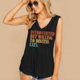Introverted But Willing To Discuss Cats Introvert Women's V-Neck Tank Top