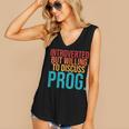 Introverted But Willing To Discuss Prog Rock Music Lover Women's V-Neck Tank Top Introverted But Willing To Discuss Prog Rock Music Lover Women's V-Neck Tank Top