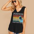 Introverted But Willing To Discuss Sanctuary Moon Women's V-Neck Tank Top