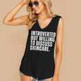 Introverted But Willing To Discuss Skincare Introvert Women's V-Neck Tank Top Introverted But Willing To Discuss Skincare Introvert Women's V-Neck Tank Top