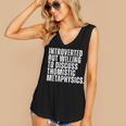 Introverted But Willing To Discuss Thomistic Metaphysics Women's V-Neck Tank Top Introverted But Willing To Discuss Thomistic Metaphysics Women's V-Neck Tank Top