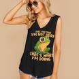 Introverts Thats What Im Doing Just Pretends Women's V-Neck Tank Top