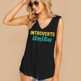 Introverts Unite I Introvert Women's V-Neck Tank Top Introverts Unite I Introvert Women's V-Neck Tank Top