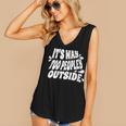 It's Way Too Peopley Outside Introvert Humor Women's V-Neck Tank Top