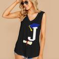 Kids Initial J Letter For Boys Preschool Graduation Kindergarten Women's V-Neck Tank Top