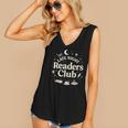 Late Night Readers Club Moon & Stars Book Lover Women's V-Neck Tank Top
