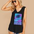Lofi Reverie Analog Dreams Pixel 90s Desktop VHS Nostalgia Women's V-Neck Tank Top