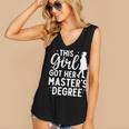Masters Degree Art For Women Girls Masters Degree Graduation Women's V-Neck Tank Top