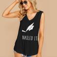 Nailed It Shirt Cute Graduation Grad Cap Women's V-Neck Tank Top
