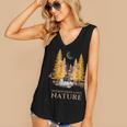 Nature Scene Tees For Introverts Quiet Escape Solitude Women's V-Neck Tank Top Nature Scene Tees For Introverts Quiet Escape Solitude Women's V-Neck Tank Top