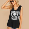 Im Not Empty Im Full Of Thoughts Introvert Women's V-Neck Tank Top Im Not Empty Im Full Of Thoughts Introvert Women's V-Neck Tank Top
