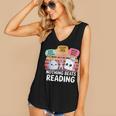 Nothing Beats Reading Rock Paper Scissors Books Lover Women's V-Neck Tank Top