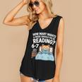Orange Cat Reading Book 67 Six Seven Meme Women's V-Neck Tank Top Orange Cat Reading Book 67 Six Seven Meme Women's V-Neck Tank Top