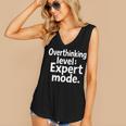 Overthinking Level Expert Mode Sarcasm Introvert Women's V-Neck Tank Top