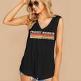 Personal Christmas Retro Vintage Graduation Project Manager Job Title Profession Birthday Worker Women's V-Neck Tank Top