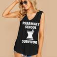 Pharmacy School Survivor PharmD Graduation T-Shirt Women's V-Neck Tank Top