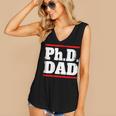 PHD DAD Shirt Doctorate Graduation Fathers Day Women's V-Neck Tank Top